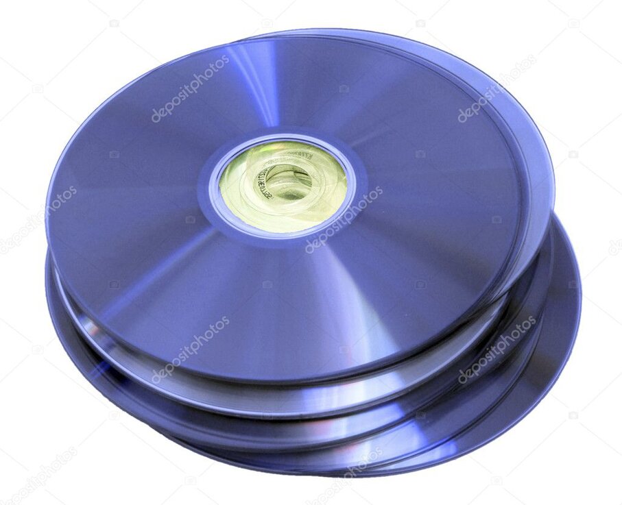 Custodie Blu-ray blu allineate su uno scaffale
